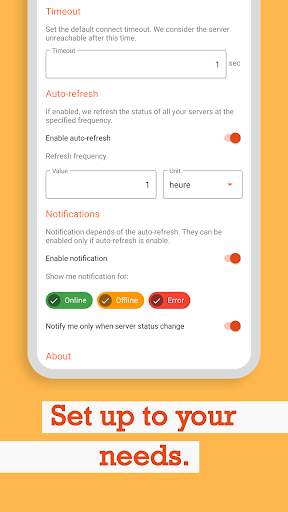 IMSO: server status monitoring screenshot 4