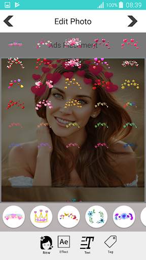 Heart Crown Photo Editor & Hearts Filter screenshot 3