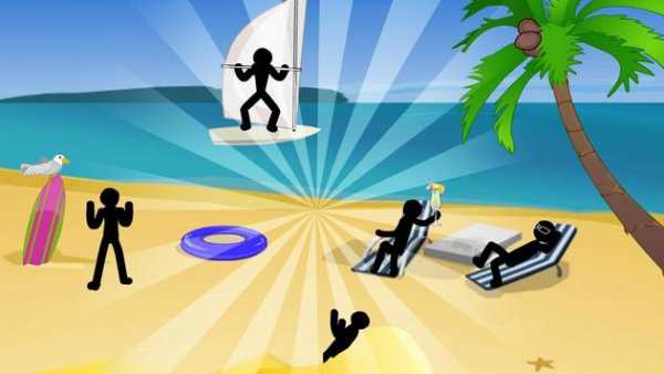 Stickman Death Beach screenshot 3
