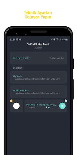 Wifi 4G Hız Testi screenshot 4