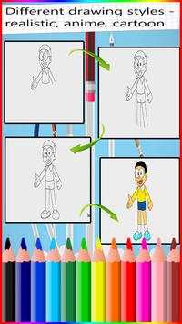 How to Draw Doraemon anime screenshot 2