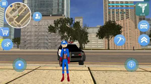 Captain Stickman Rope Hero Newyork Gangster Crime screenshot 2