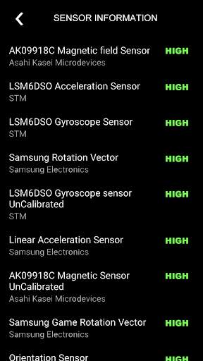 Digital Compas, Gps Status, Sensor information screenshot 6