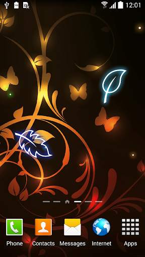 Glowing Flowers Live Wallpaper screenshot 5