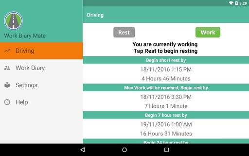 Work Diary Mate screenshot 4