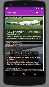 Play Tube (Youtube Player) screenshot 1