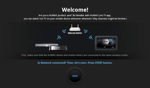 HUMAX Live TV for Tablet screenshot 1