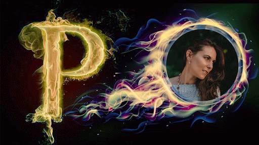 Fire Text Photo Frame Editor screenshot 3