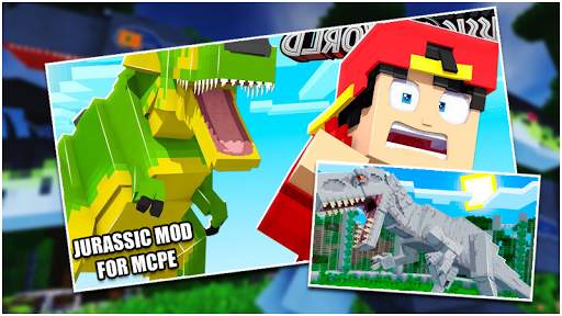 Jurassic Mod For Minecraft Pe-Dinosaurs mod screenshot 1