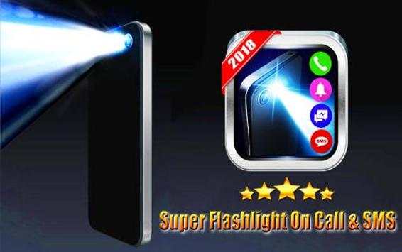 Super Flashlight on Call and SMS screenshot 7