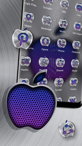 Metallic Apple Launcher Theme screenshot 4