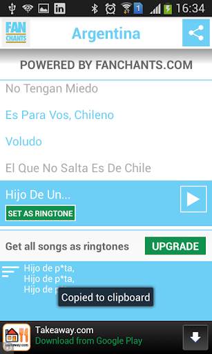 Argentina World Cup 2014 Songs screenshot 4