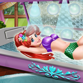 Mermaid Princess Tanning Solarium - Girl Game icon