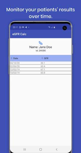 eGFR Calc - GFR calculator and tracker screenshot 5