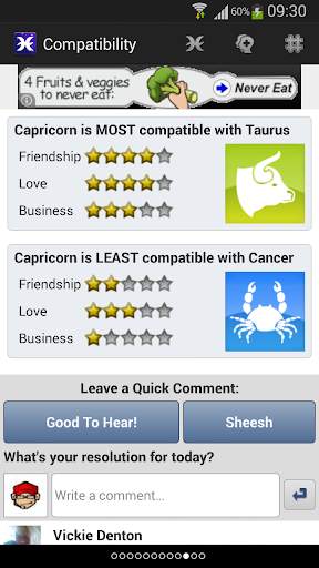 Horoscopes for Facebook screenshot 3