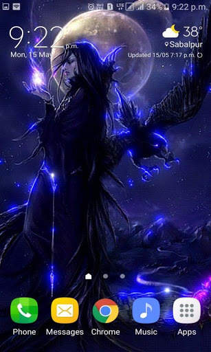 Night Witch Live Wallpaper screenshot 2