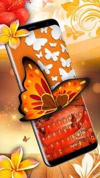 Orange Butterfly Keyboard screenshot 1