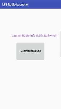 LTE Radio Launcher screenshot 1