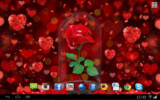 Valentine Love Rose Live Wallpaper screenshot 3
