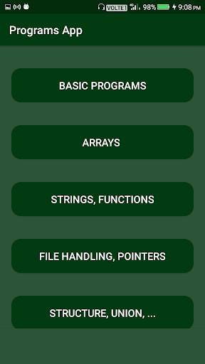 C Programs App 5 تصوير الشاشة