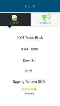 Livery Bussid KYM Trans screenshot 1