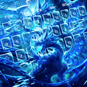 Blazing Blue Dragon Keyboard Theme icon
