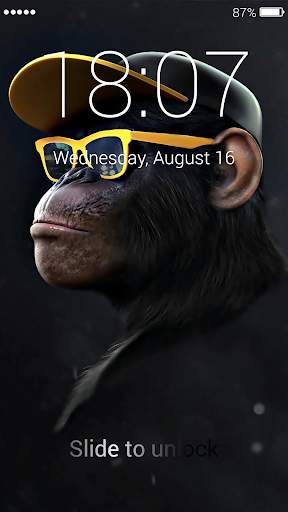 Monkey Lock Screen & Wallpaper स्क्रीनशॉट 5