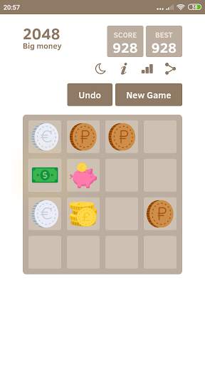 Big money 2048 🤑 Puzzle Game screenshot 3