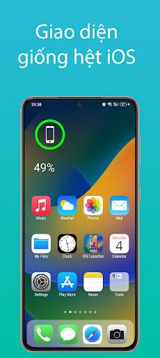 Giao Diện iPhone  iOS Launcher screenshot 2