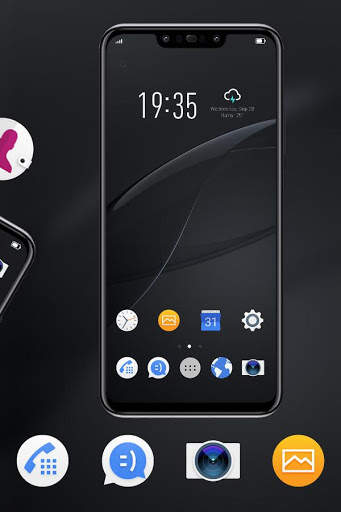 Abstract theme Black business reflection for REDMI screenshot 3