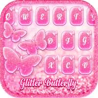 Glitter Butterfly Keyboard logo