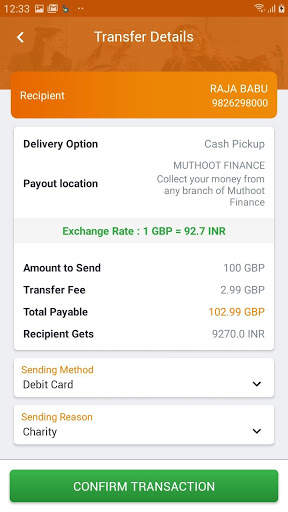 Send Money India Ltd स्क्रीनशॉट 7