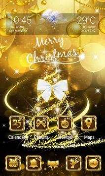Golden Xmas Parallax V Launcher Theme screenshot 2