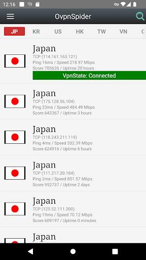 VPN Proxy OvpnSpider 3 تصوير الشاشة