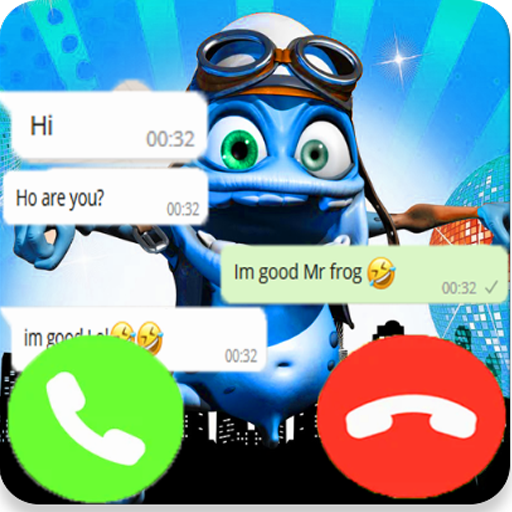 Call from crazy frog: Fake Call and chat icon