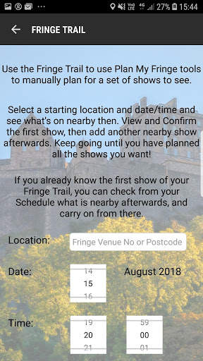 Plan My Fringe screenshot 5