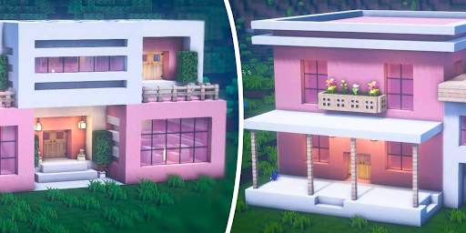 Pink House Map for Minecraft screenshot 4
