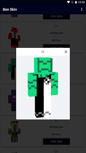 Ben Alien 10 Skin Minecraft screenshot 4