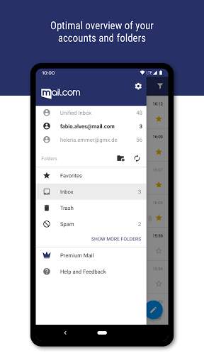 mail.com mail screenshot 2