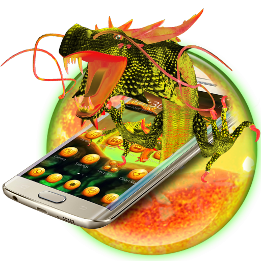 Dragon Fire Ball Tema أيقونة