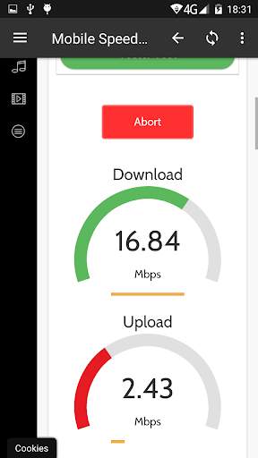 Mobile Speed Test screenshot 1