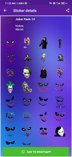 Joker Stickers -WAStickersApp screenshot 5