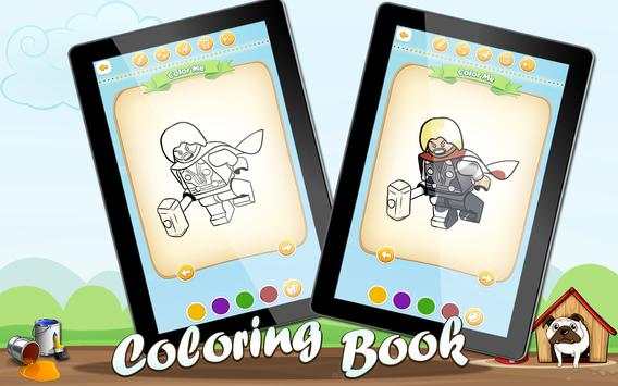 Coloring Lego Superheroes screenshot 3