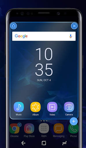 Galaxy S9 blue | Xperia™ Theme 4 تصوير الشاشة