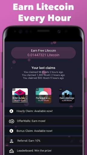 Earn Litecoin screenshot 1