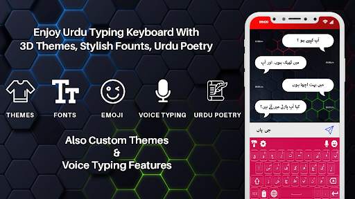 Urdu Keyboard Voice - Themes screenshot 1