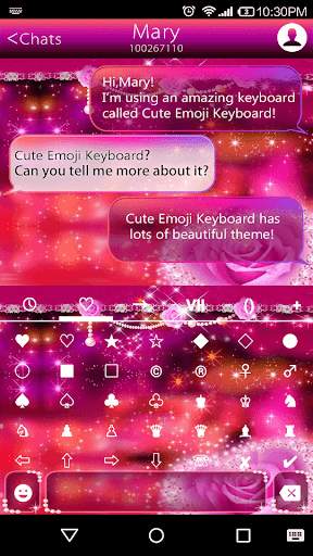 Star Light Emoji Keyboard Skin screenshot 3