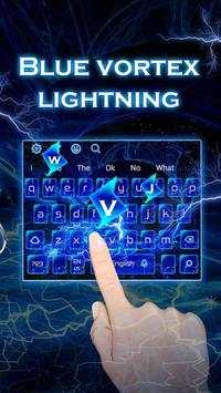 Blue Vortex Lightning Keyboard screenshot 2