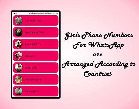 Girls Mobile Number | Girls Whatsapp Number Prank screenshot 3