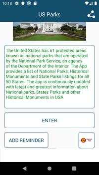 USA Parks, Monuments & Historical Sites screenshot 2